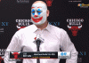 Jim Boylen rocking after game reaction clown face added 2.gif